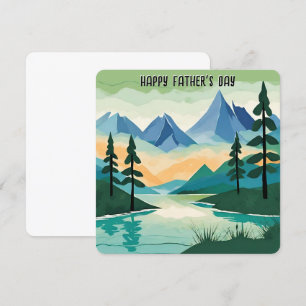 Cartes Pour Fêtes Annuelles Paysage Montagnes Nature Fête des Pères