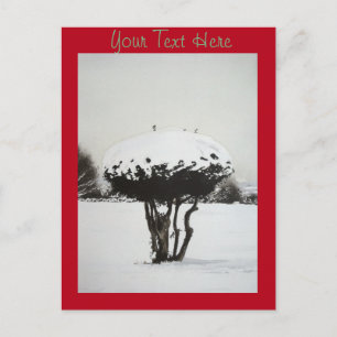 Cartes Pour Fêtes Annuelles paysage saisonnier neige scène à noël