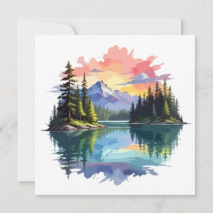 Cartes Pour Fêtes Annuelles Paysage serein Calme Nature paisible Nature Extéri