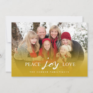 Cartes Pour Fêtes Annuelles Peace Joy Love JOURS FÉRIÉS