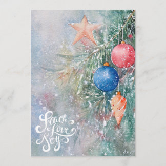 Cartes Pour Fêtes Annuelles Peace Love Joy