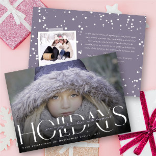 Cartes Pour Fêtes Annuelles Peace Love Joy Hope Happest Holidays Photo moderne