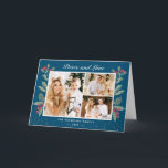 Cartes Pour Fêtes Annuelles Peace Love Winter Blue Christmas Berries 3 Photo<br><div class="desc">Envoyez vos souhaits de Noël avec ce Carte photo botanique Mistletoe qui met en vedette Floral Aquarelle et Berries avec un petit Confetti d'or pour mettre en évidence votre message de bienvenue. (1) Pour plus de personnalisation, cliquez sur le lien "customiser plus loin" et utilisez notre outil de conception pour...</div>