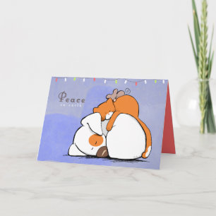 Cartes Pour Fêtes Annuelles Peace on Earth Patch