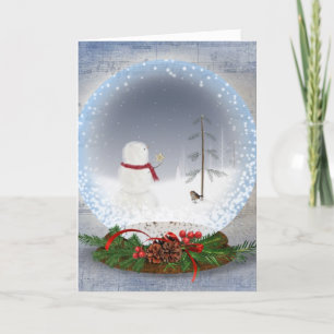 Cartes Pour Fêtes Annuelles Peace On Earth Snow