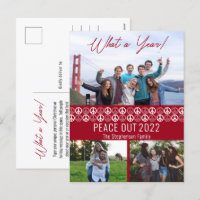 Peace Out 2023 What A Year 3 Photo Collage - Rouge
