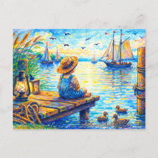 Cartes Pour Fêtes Annuelles Peaceful Harbor Daydream
