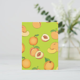 Cartes Pour Fêtes Annuelles Peach Pattern 4