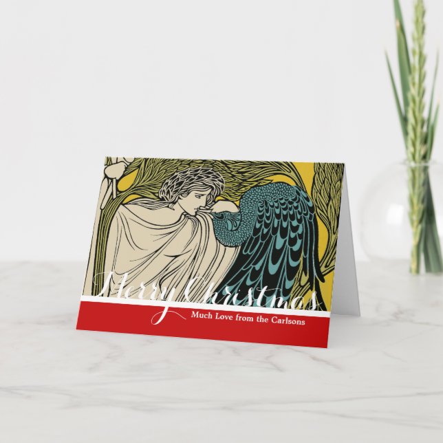 Cartes Pour Fêtes Annuelles Peacock Fine Art Bird Nouveau (Devant)