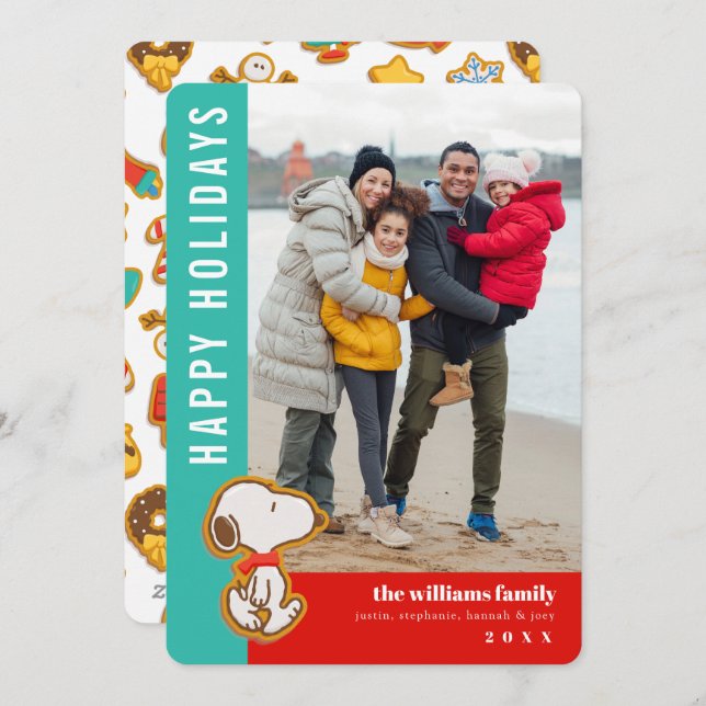 Cartes Pour Fêtes Annuelles Peanuts Gingerbread Christmas (Devant / Derrière)