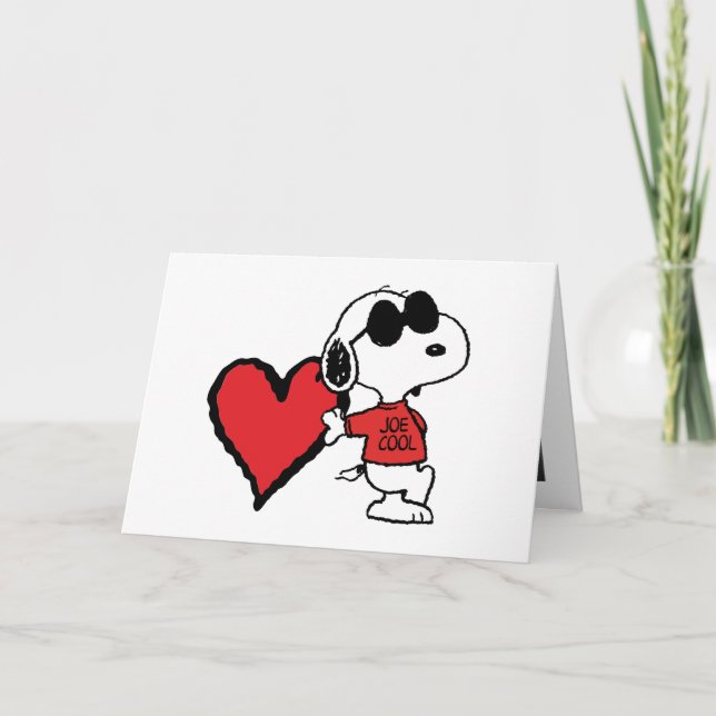 Cartes Pour Fêtes Annuelles Peanuts | Joe Cool Saint-Valentin (Devant)