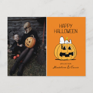 Cartes Pour Fêtes Annuelles Peanuts   Joyeux Halloween Snoopy & Citrouille