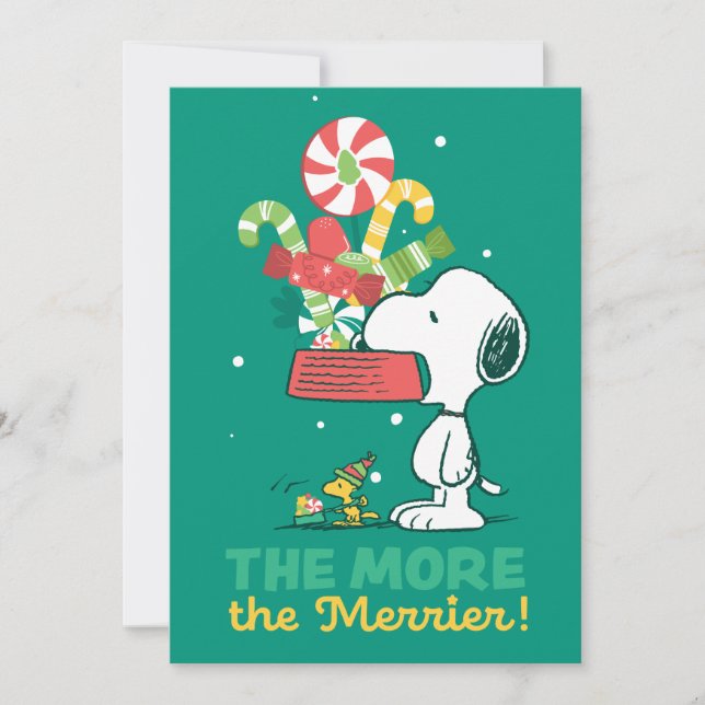 Cartes Pour Fêtes Annuelles Peanuts | Le Plus C'est Mieux (Devant)