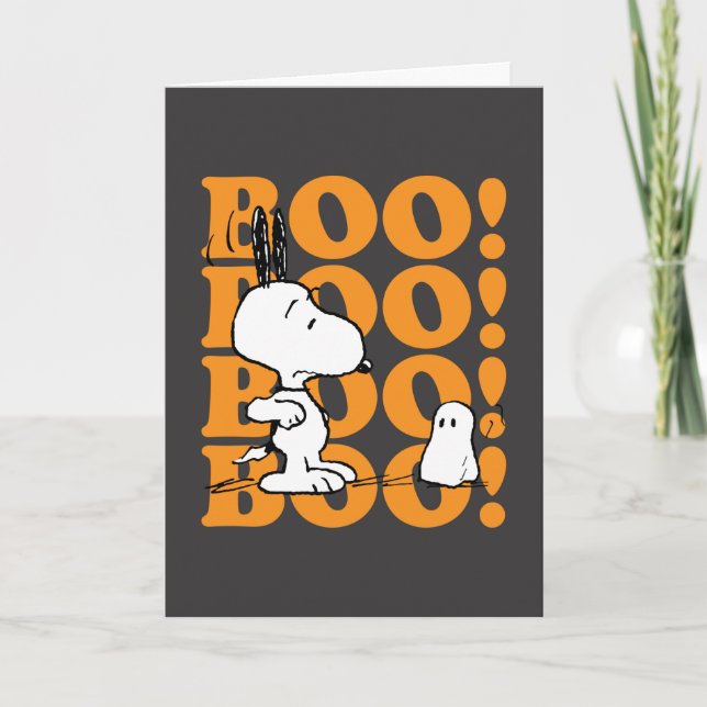 Cartes Pour Fêtes Annuelles Peanuts | Snoopy et les Boos (Devant)