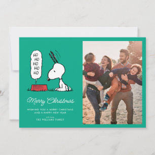 Cartes Pour Fêtes Annuelles Peanuts   Snoopy Ho Ho Ho Gamelle