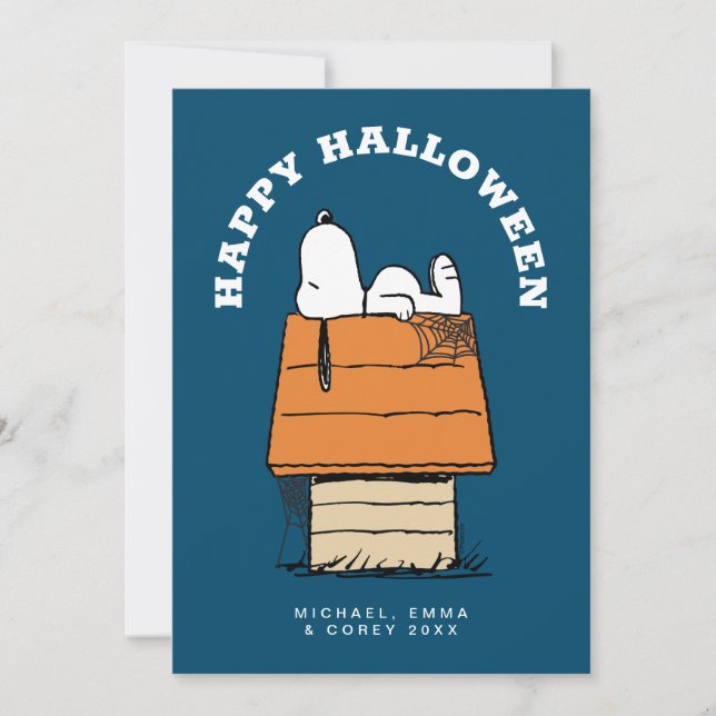 Cartes Pour Fêtes Annuelles Peanuts | Snoopy & les vilains (Devant)