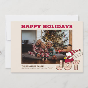 Cartes Pour Fêtes Annuelles Peanuts   Snoopy & Woodstock Joie de la balade en 