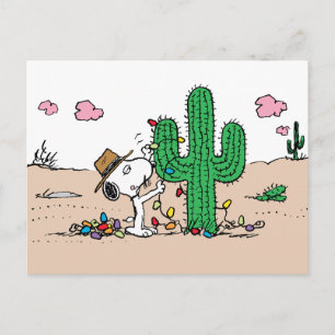 Cartes Pour Fêtes Annuelles Peanuts   Spike décore pour Noël