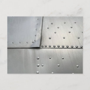 Cartes Pour Fêtes Annuelles Peau de l'aéronef en aluminium vintage