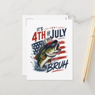 Cartes Pour Fêtes Annuelles Pêche de la basse brute du 4 juillet
