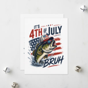 Cartes Pour Fêtes Annuelles Pêche de la basse brute du 4 juillet