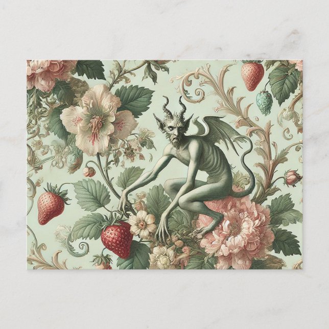 Cartes Pour Fêtes Annuelles Péchés fraises - gothique victorien (Devant)