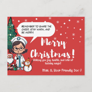 Cartes Pour Fêtes Annuelles Pédiatre   Joyeux vœu de Noël pour les enfants