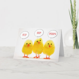 CARTES POUR FÊTES ANNUELLES ***PEEPS LES PLUS COLORÉS*** DIRE *HEUREUX PÂQUES*