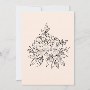Cartes Pour Fêtes Annuelles Peine de fleur noire
