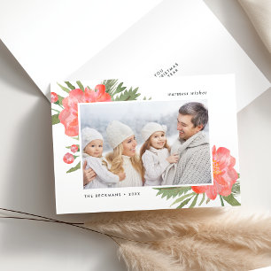 Cartes Pour Fêtes Annuelles Peine d'hiver   Photo de vacances repliée