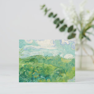 Cartes Pour Fêtes Annuelles peinture Champ de blé vert de Vincent Van Gogh 