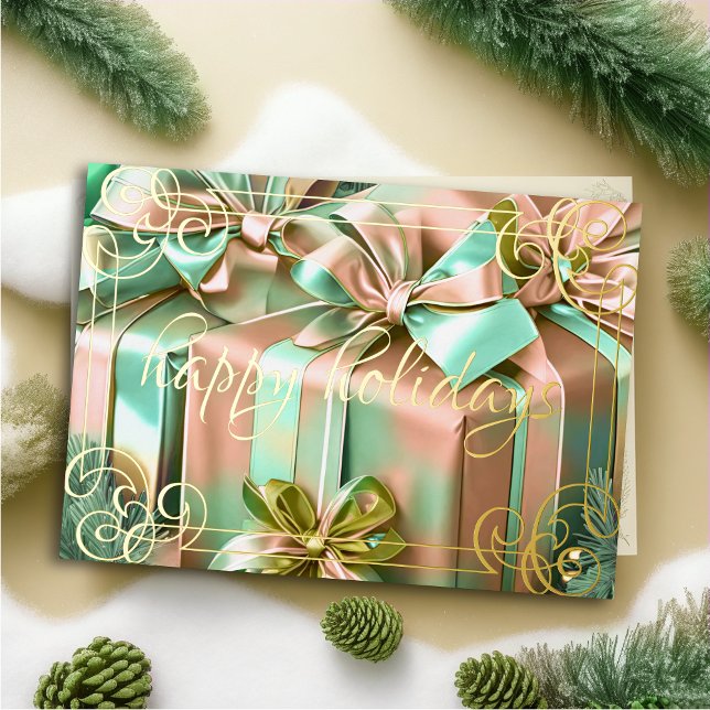 Cartes Pour Fêtes Annuelles Peinture de cadeaux de Noël pinte (Créateur téléchargé)