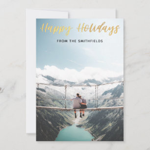 Cartes Pour Fêtes Annuelles Peinture dorée Joyeuses Fêtes de Noël