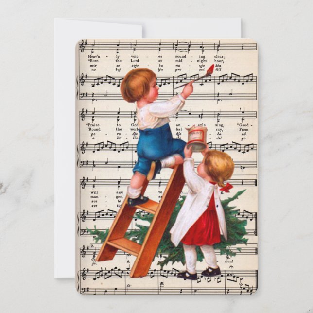 Cartes Pour Fêtes Annuelles Peinture pour enfants (Devant)