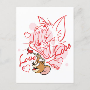 Cartes Pour Fêtes Annuelles Peinture Tom & Jerry Valentine