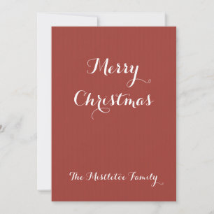 Cartes Pour Fêtes Annuelles Peinture vintage de Noël sous le gui