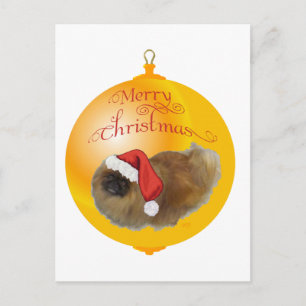Cartes Pour Fêtes Annuelles Pékinois Noël