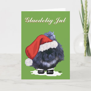 Cartes Pour Fêtes Annuelles Pékinois Noël