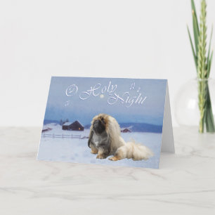Cartes Pour Fêtes Annuelles Pékinois Ô Nuit Sainte