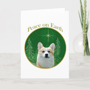 Cartes Pour Fêtes Annuelles Pembroke Welsh Corgi Peace