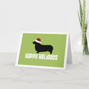 Cartes Pour Fêtes Annuelles Pembroke Welsh Corgi Santa Hat