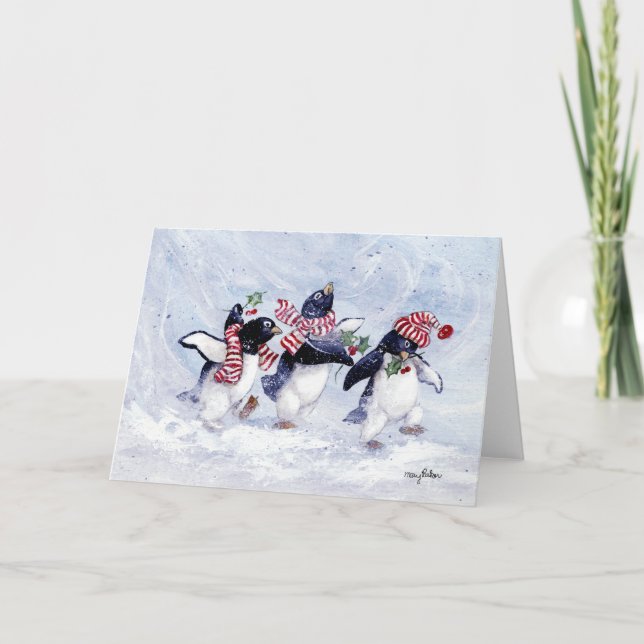 CARTES POUR FÊTES ANNUELLES PENGUIN CHRISTMAS (Devant)