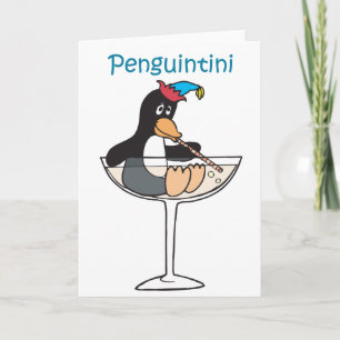 Cartes Pour Fêtes Annuelles penguintini