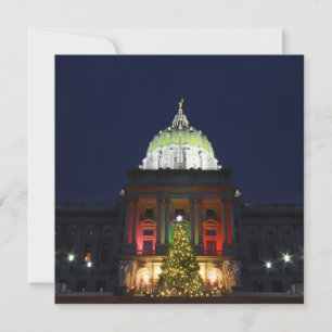 Cartes Pour Fêtes Annuelles Pennsylvania State Capitol Christmas Tree Lights
