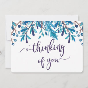 Cartes Pour Fêtes Annuelles pense à vous condoléances endeuillé perte aimé