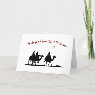 Cartes Pour Fêtes Annuelles PENSÉE À VOUS Trois Magi Noël