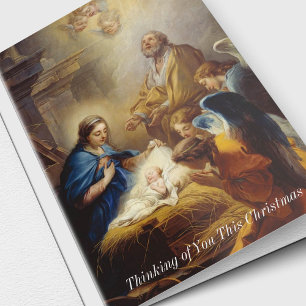 Cartes Pour Fêtes Annuelles Penser à votre Nativité Condolence Sympathie