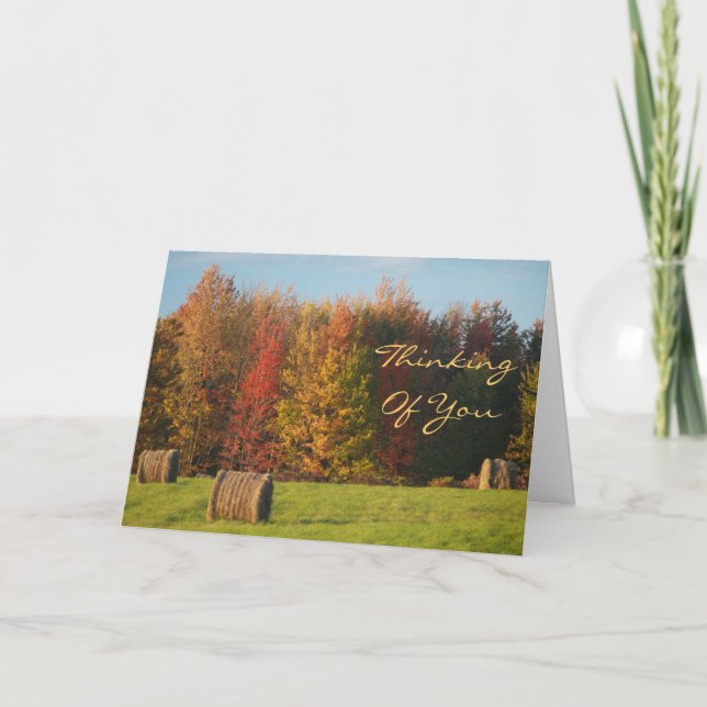 Cartes Pour Fêtes Annuelles Penser À Vous (Devant)