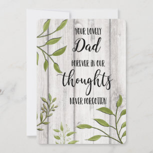 Cartes Pour Fêtes Annuelles penser à vous condoléances endeuillée perte aimée