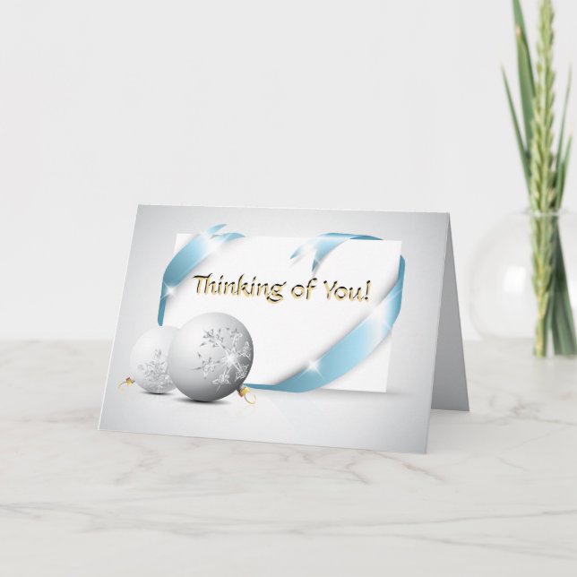 Cartes Pour Fêtes Annuelles Pensez à vos vacances (Devant)